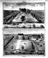 Taylor Residence, Whiteside Farm Bird's Eye View, Madison County 1873 Microfilm